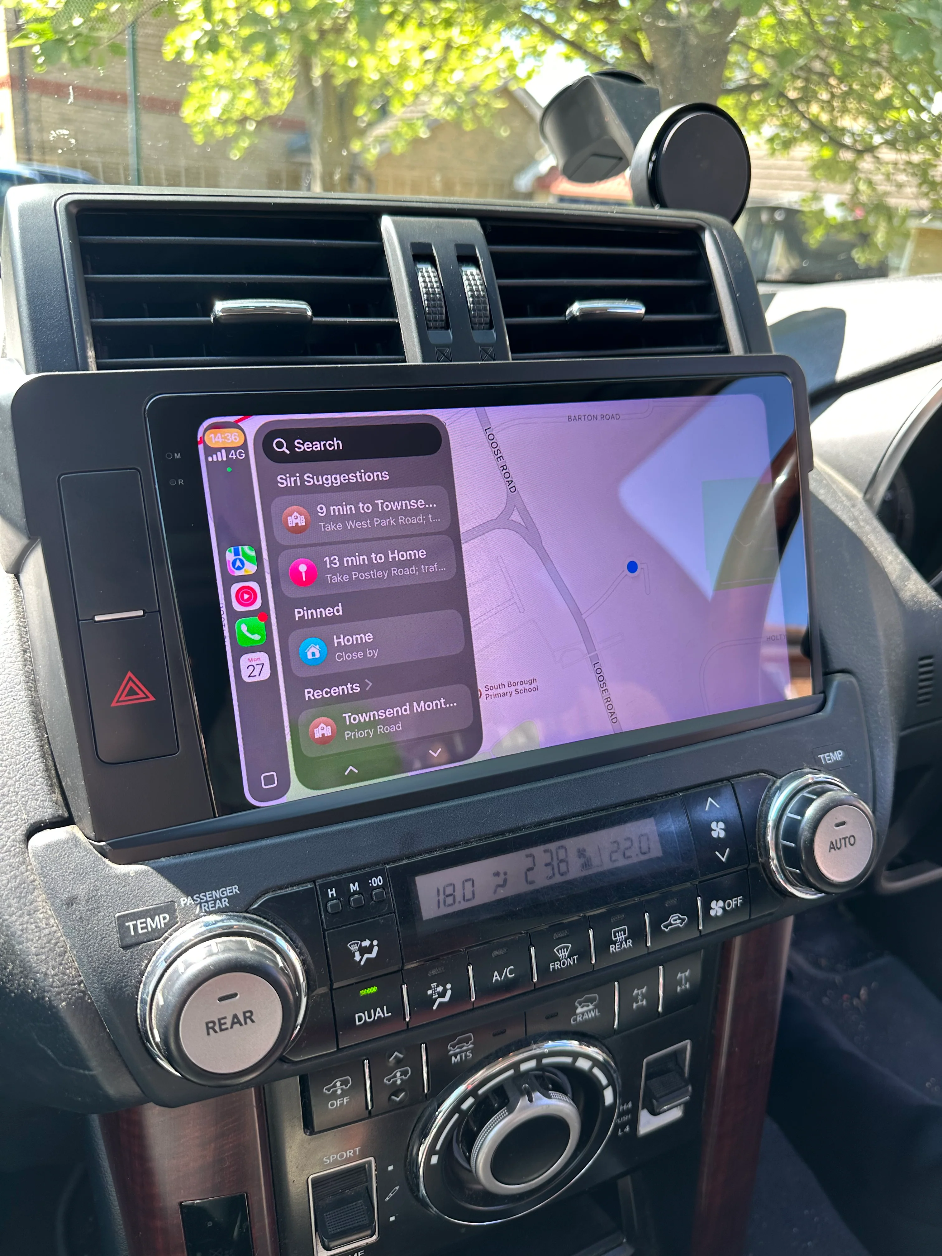 Toyota Land Cruiser/Prado 150 Series 2014-2017 Wireless Apple CarPlay  Upgrade Kit - Image 3